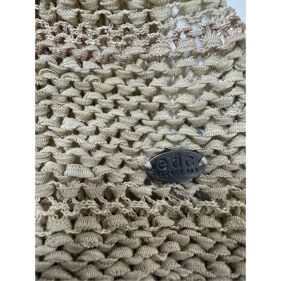 EDC Women’s Bohemian Knit Open Front Cardigan Tan Size S - Picture 11 of 14